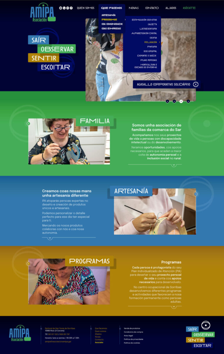 Asociación AMIPA — Identidade visual e website