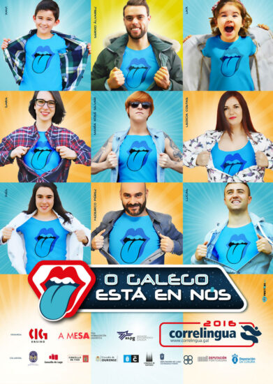 Cartaz para o Correlingua 2016 "O galego está en nós"