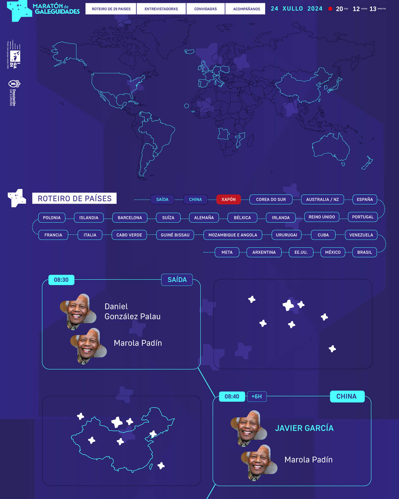 Web do Maratón de Galeguidades, projeto desenvolvido para o IGADI